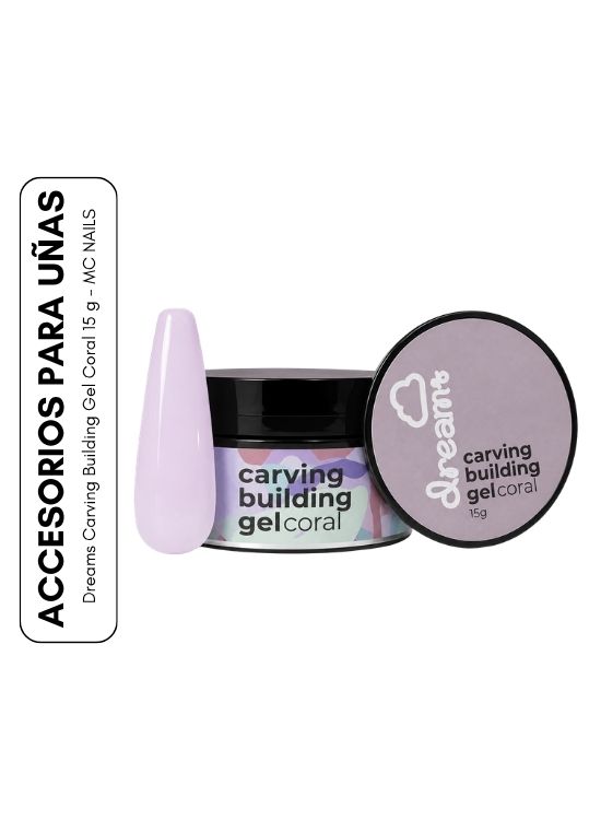 DREAMS CARVING BUILDING GEL CORAL 15 G - MC NAILS - 1