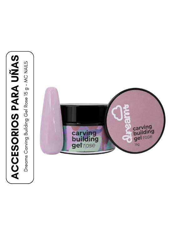 DREAMS CARVING BUILDING GEL ROSE 15 G - MC NAILS - 1