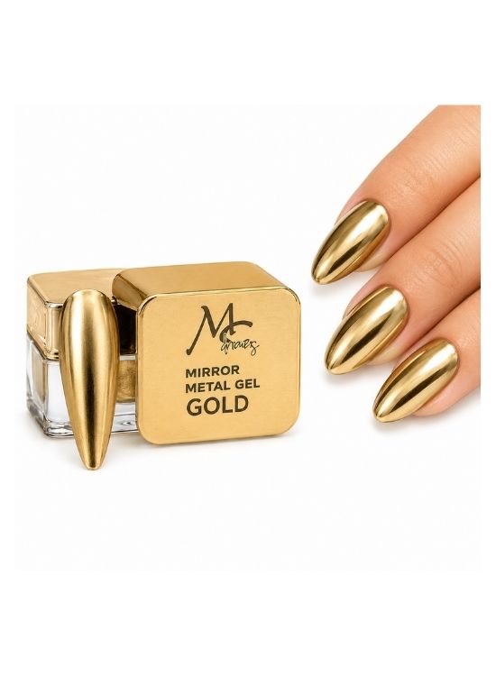 MIRROR METAL GEL DORADO 5 ML - MC NAILS - 3