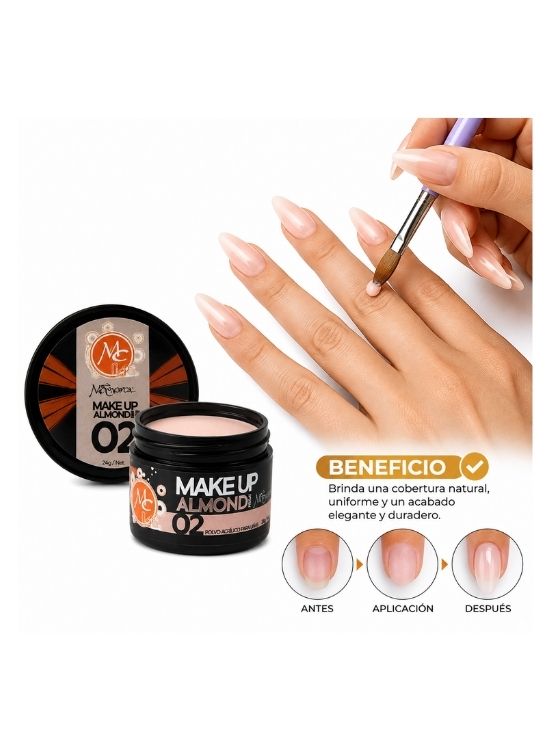 MAKE UP ALMOND TONO 02 24G - MC NAILS - 3