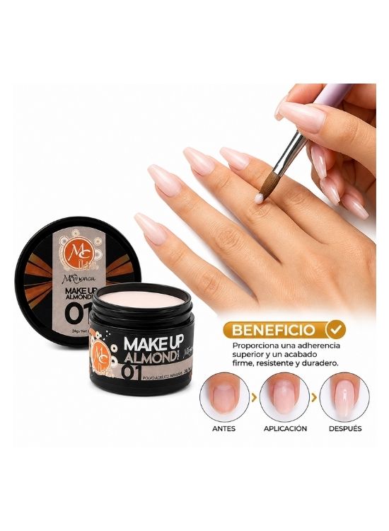 MAKE UP ALMOND TONO 01 24G - MC NAILS - 3