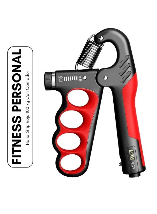 HAND GRIP ROJO 100 KG CON CONTADOR - 1