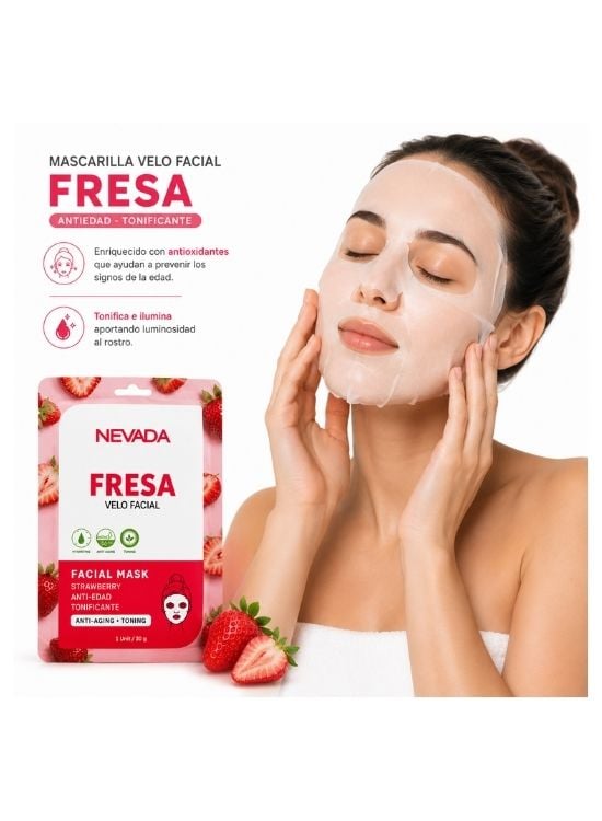 SET X10 MASCARILLAS FRESA VELO FACIAL - NEVADA - 3