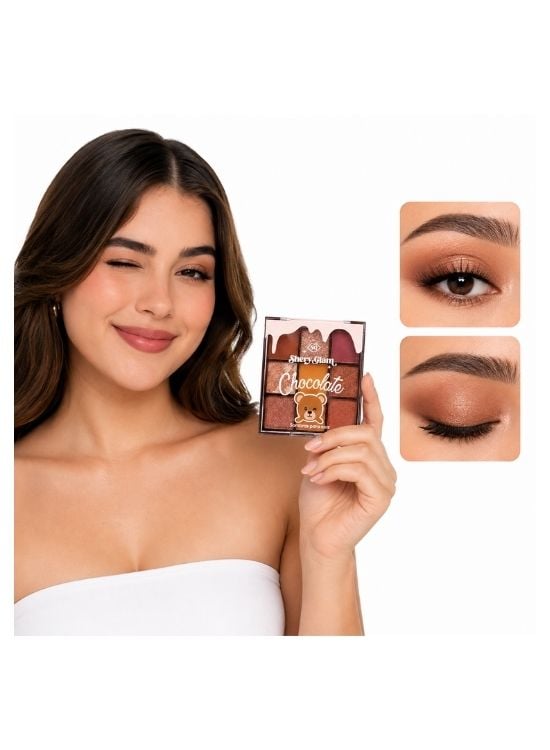 PALETA SOMBRA DE OJOS CHOCOLATE OSITO TONO 01 - SHERY GLAM - 3