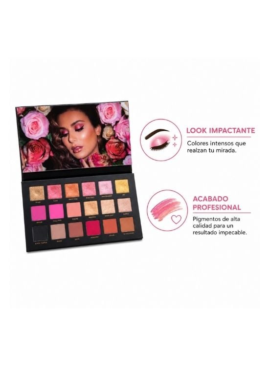 PALETA DE SOMBRA DE OJOS ROSE GOLD - HUDA BEAUTY - 2
