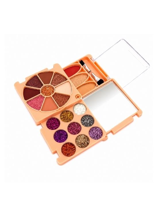 MINI KIT SOMBRAS RUBOR ILUMINADOR TONO 01 - SAMANTHA - 2