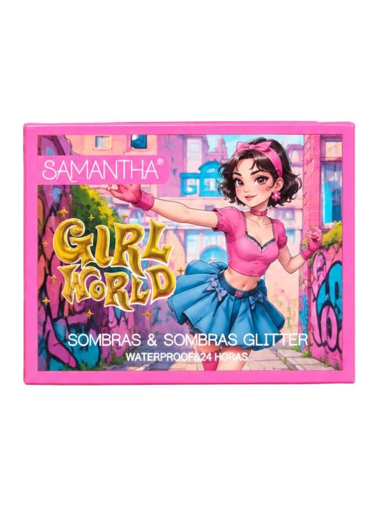 PALETA SOMBRAS DE OJOS GIRL WORLD TONO 02 - SAMANTHA - 1