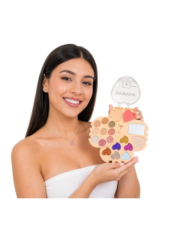 KIT DE MAQUILLAJE EN FORMA DE CORAZÓN TONO 02 - SAMANTHA - 3