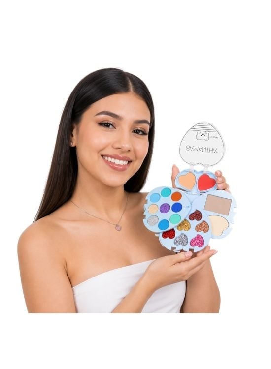 KIT DE MAQUILLAJE EN FORMA DE CORAZÓN TONO 01 - SAMANTHA - 3