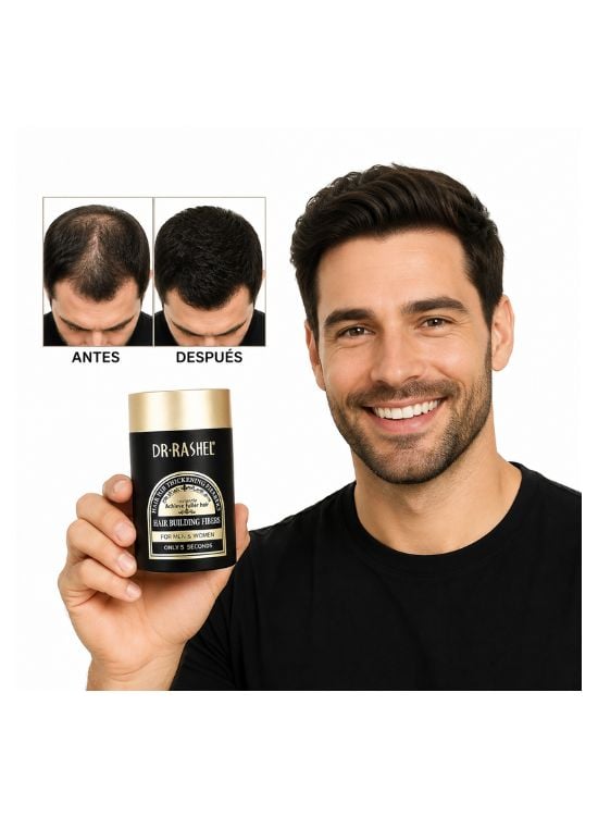 POLVO DE FIBRA CAPILAR NEGRO 22 GR - DR RASHEL - 3