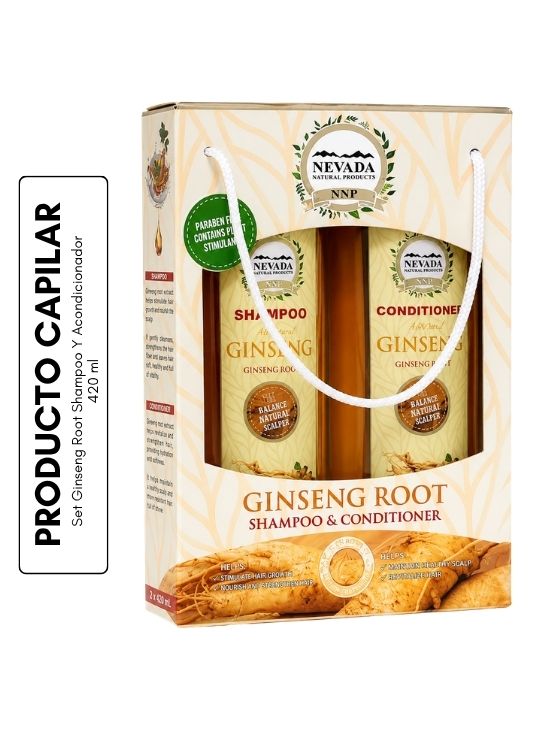 SET GINSENG ROOT SHAMPOO Y ACONDICIONADOR 420 ML - NEVADA - 1
