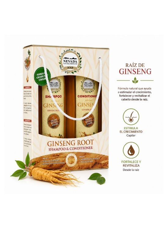 SET GINSENG ROOT SHAMPOO Y ACONDICIONADOR 420 ML - NEVADA - 2