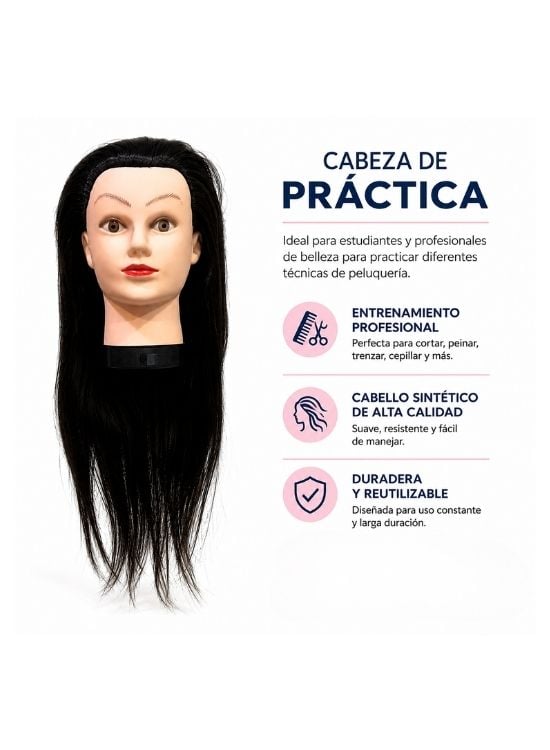 CABEZA DE PRACTICA PARA EL CORTE PROFESIONAL - 2