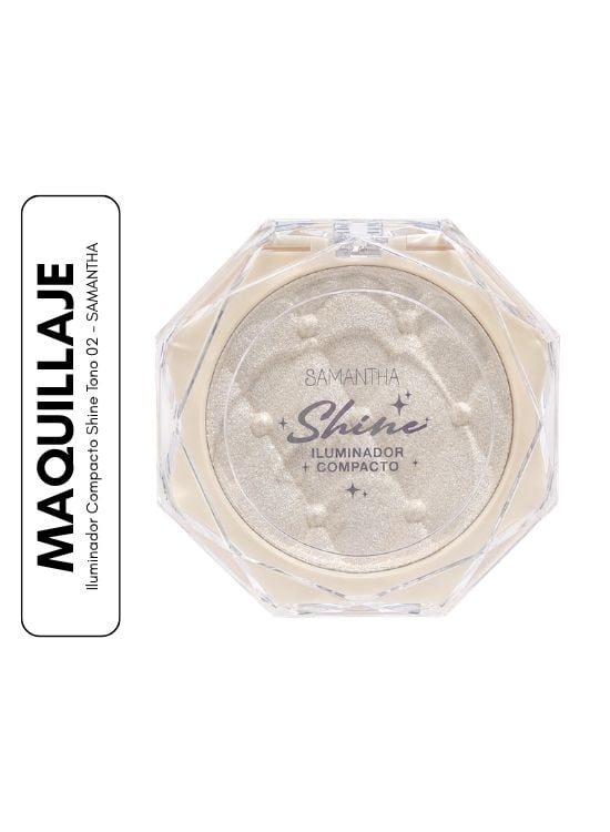 ILUMINADOR COMPACTO SHINE TONO 02 - SAMANTHA - 1