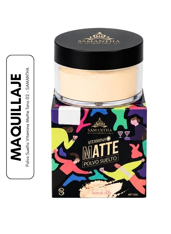 POLVO SUELTO VITAMINA MATTE TONO 02 - SAMANTHA - 1