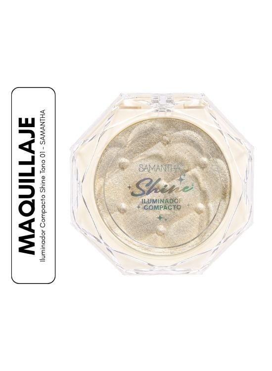 ILUMINADOR COMPACTO SHINE TONO 01 - SAMANTHA - 1