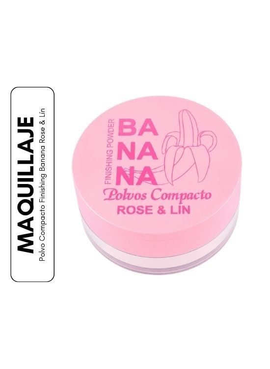 POLVO COMPACTO FINISHING BANANA ROSE Y LÍN - 1