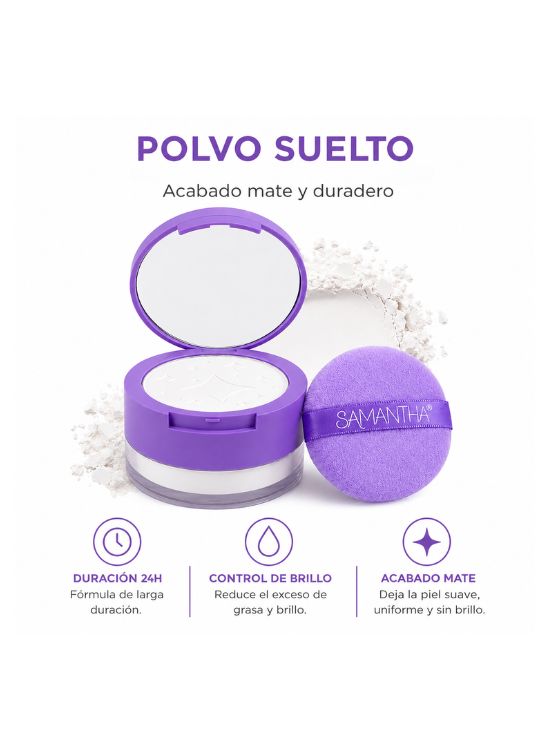 POLVO DÚO TRASLÚCIDO SAMANTHA - SAMANTHA - 2