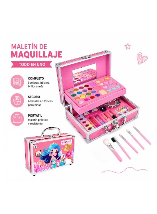 SET MAQUILLAJE SIRENITA MALETÍN INFANTIL - 2