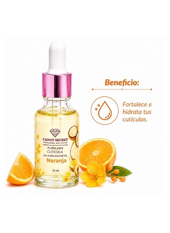 ACEITE PARA CUTÍCULAS CON ESENCIA DE NARANJA - CANDY SECRET - 2