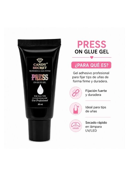 GEL ADHESIVO PRESS ON GLUE GEL DE 30 ML - CANDY SECRET - 2
