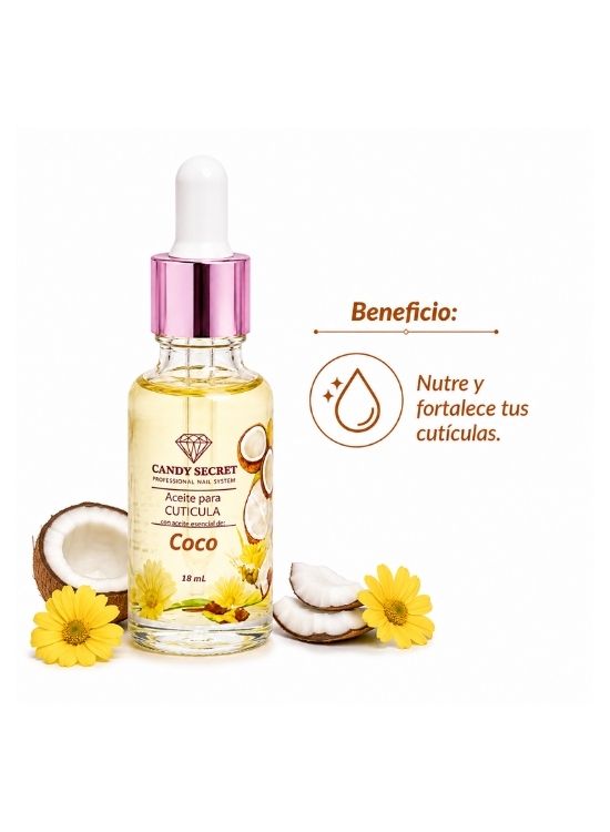 ACEITE PARA CUTÍCULAS CON ESENCIA DE COCO - CANDY SECRET - 2