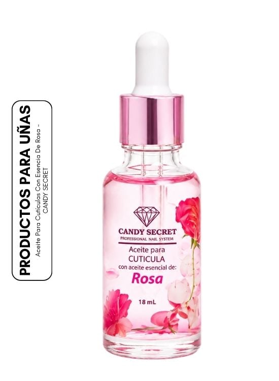 ACEITE PARA CUTÍCULAS CON ESENCIA DE ROSA - CANDY SECRET - 1