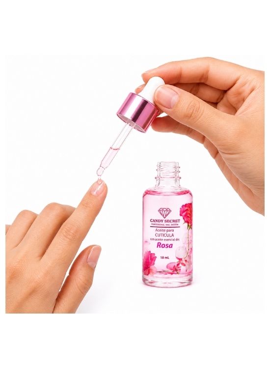 ACEITE PARA CUTÍCULAS CON ESENCIA DE ROSA - CANDY SECRET - 3