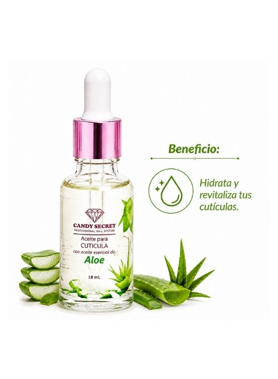 ACEITE PARA CUTÍCULAS CON ESENCIA DE ALOE - CANDY SECRET - 2