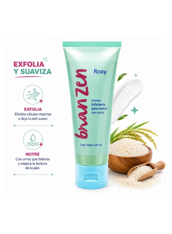 CREMA EXFOLIANTE PARA MANOS CON ARROZ ROXY - 2