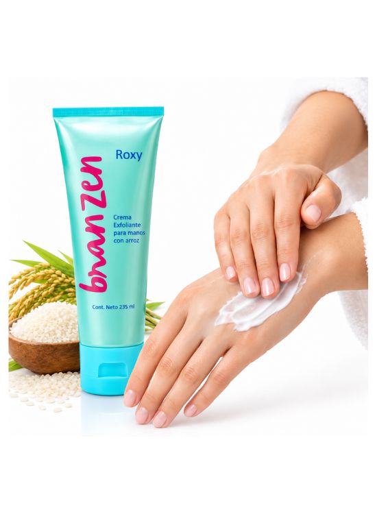 CREMA EXFOLIANTE PARA MANOS CON ARROZ ROXY - 3