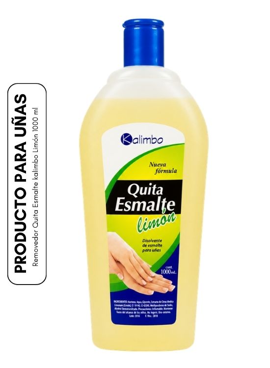 REMOVEDOR QUITA ESMALTE KALIMBO LIMÓN 1000 ML - 1