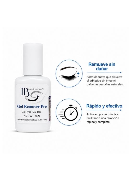 IBEAUTY GEL REMOVER PRO PARA EXTENSIONES DE PESTAÑAS - 2