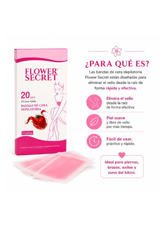BANDA DE CERA DEPILADORA - FLOWER SECRET - 2