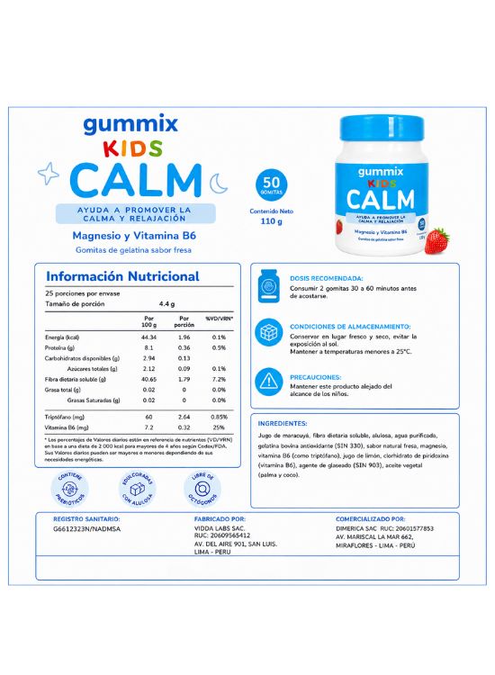 GOMITAS PARA NIÑOS CALM - GUMMIX - 3
