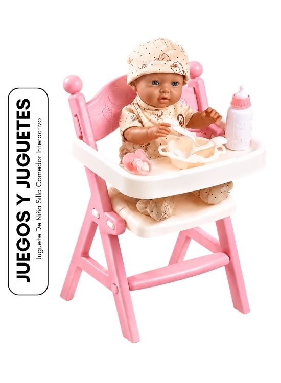 JUGUETE DE NIÑA SILLA COMEDOR INTERACTIVO - 1