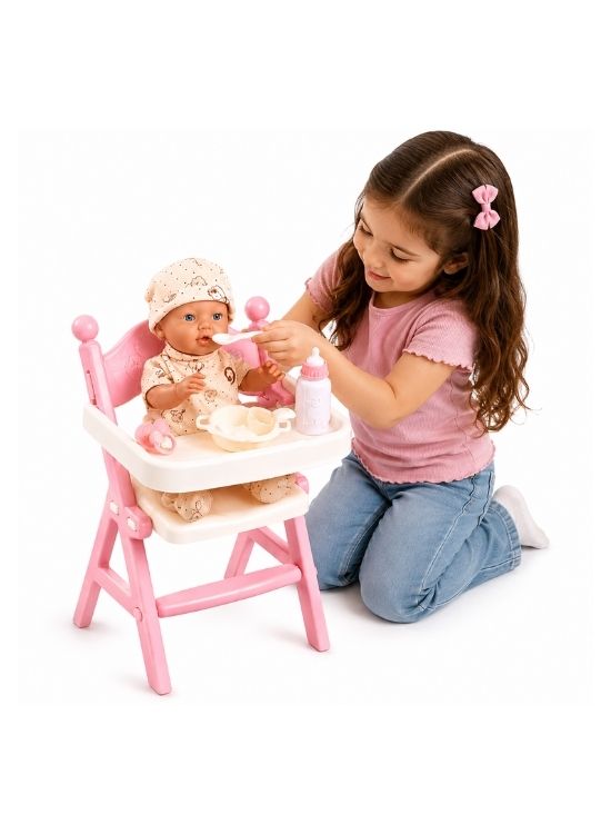 JUGUETE DE NIÑA SILLA COMEDOR INTERACTIVO - 3