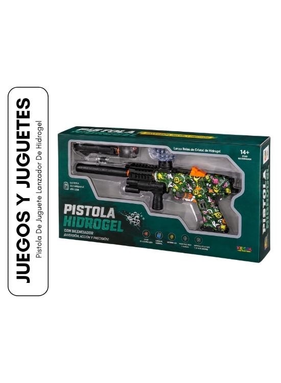 PISTOLA DE JUGUETE LANZADOR DE HIDROGEL - 1