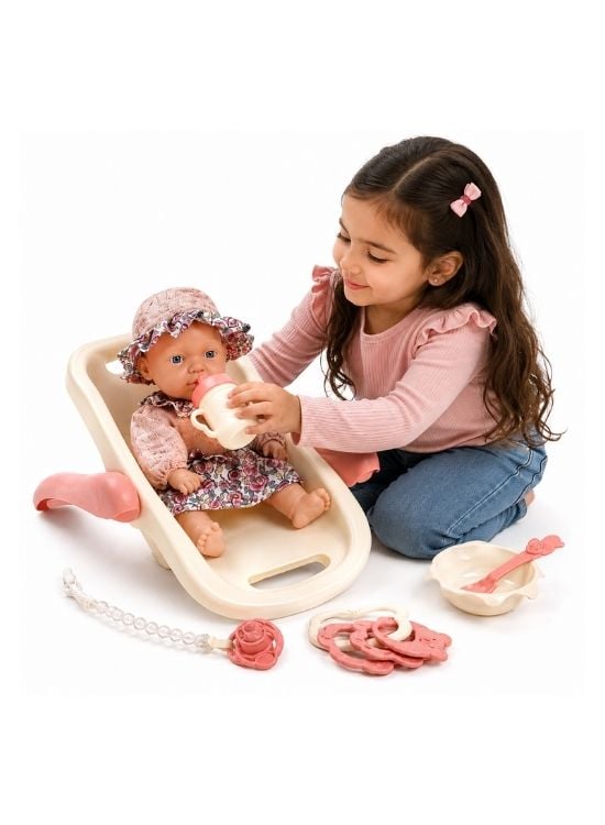 JUGUETE DE NIÑA CUNA CON MUÑECA INTERACTIVO - 3