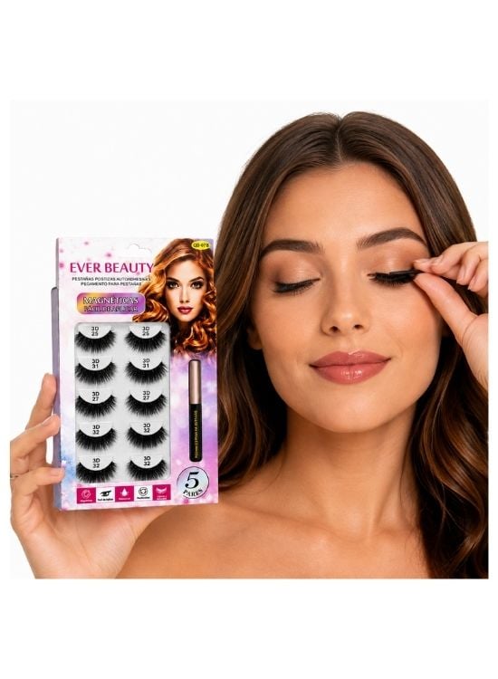 KIT DE PESTAÑAS MAGNÉTICAS #25 #31 #27 #32 - EVER BEAUTY - 3