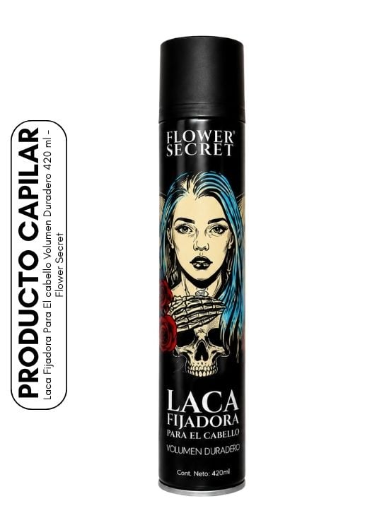 LACA FIJADORA PARA EL CABELLO VOLUMEN DURADERO 420 ML - FLOWER SECRET - 1