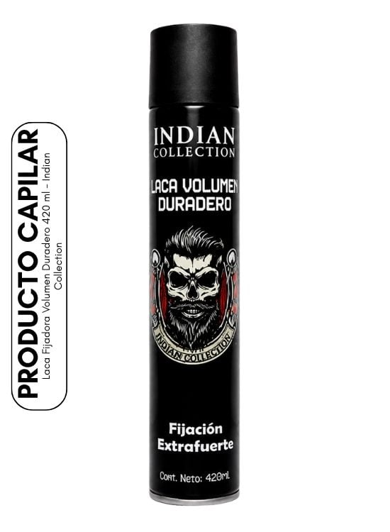 LACA FIJADORA VOLUMEN DURADERO 420 ML - INDIAN COLLECTION - 1