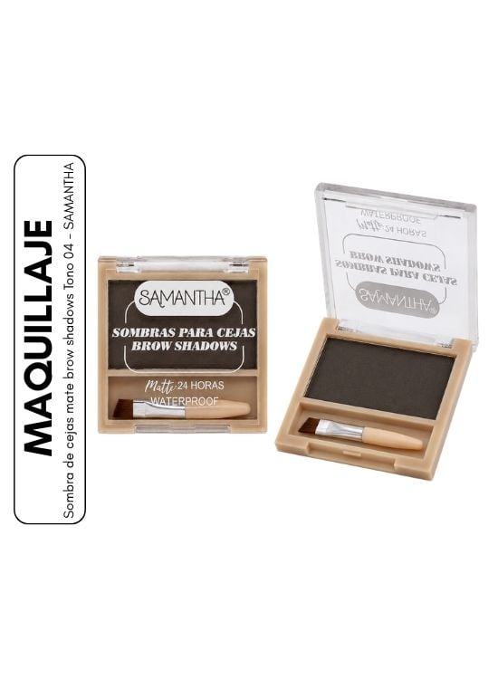 SOMBRA DE CEJAS MATE BROW SHADOWS TONO 04 - SAMANTHA - 1