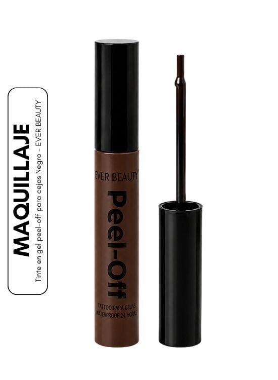 TINTE EN GEL PEEL-OFF PARA CEJAS MARRÓN OSCURO - EVER BEAUTY - 1