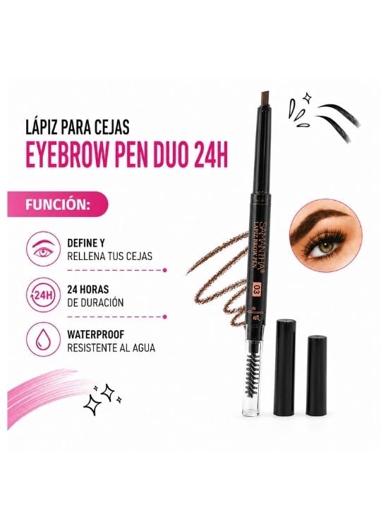 LÁPIZ RETRÁCTIL PARA CEJAS 2 EN 1 DE LA - SAMANTHA - 2