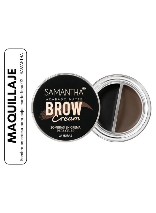 SOMBRA EN CREMA PARA CEJAS MATTE TONO 02 - SAMANTHA - 1