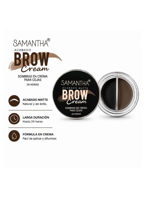 SOMBRA EN CREMA PARA CEJAS MATTE TONO 02 - SAMANTHA - 2