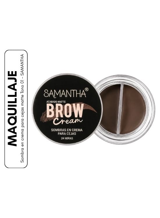 SOMBRA EN CREMA PARA CEJAS MATTE TONO 01 - SAMANTHA - 1