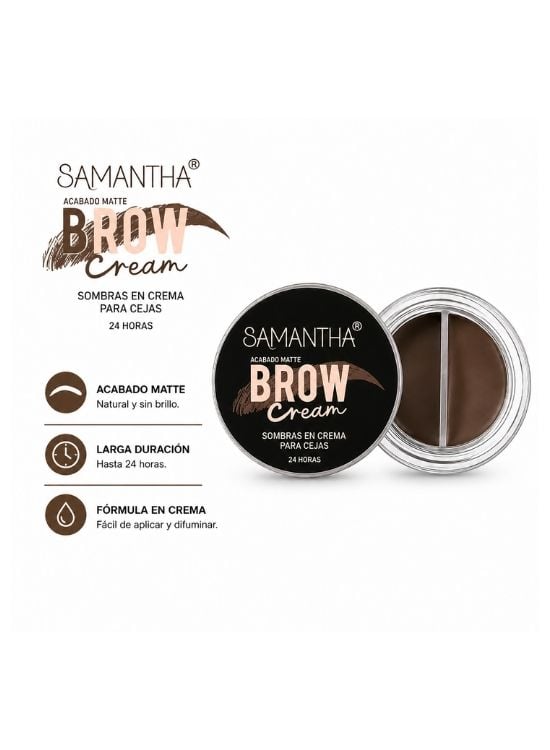 SOMBRA EN CREMA PARA CEJAS MATTE TONO 01 - SAMANTHA - 2