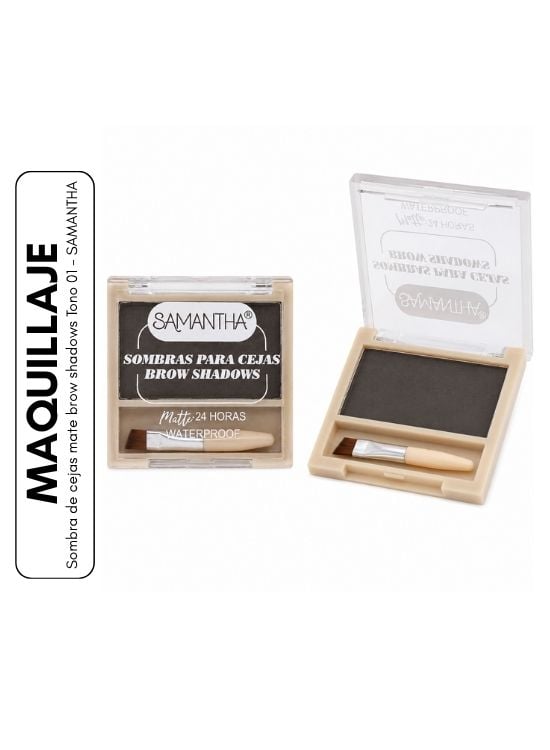 SOMBRA DE CEJAS MATE BROW SHADOWS TONO 01 - SAMANTHA - 1